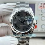 WKD Factory Swiss Replica Rolex Datejust II Green Roman Dial 41mm Stainless Steel Watch 